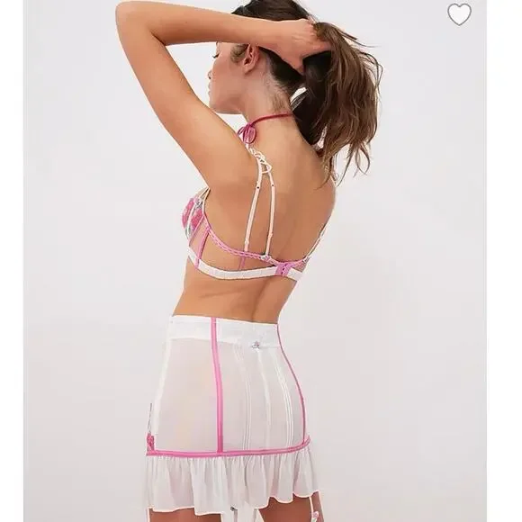 NWT For Love & Lemons Festival Floral Underwire Bra Victoria Secret’s 34D - Picture 4 of 11